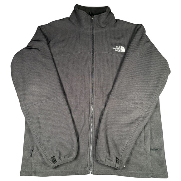 The North Face Mens Fleece Jacket Full Zip Black Large Lightweight Outdoor - Picture 2 of 7